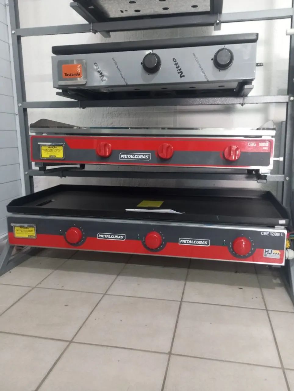 NZ. Chapa profissional elétrica 1,20 m METALCUBAS 