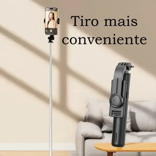 H'maston ZP-23/ZP-24 BASTÃO DE SELFIE TRIPÉ Bluetooth Remoto Pau De Selfie Retrátil Celula - Foto 4