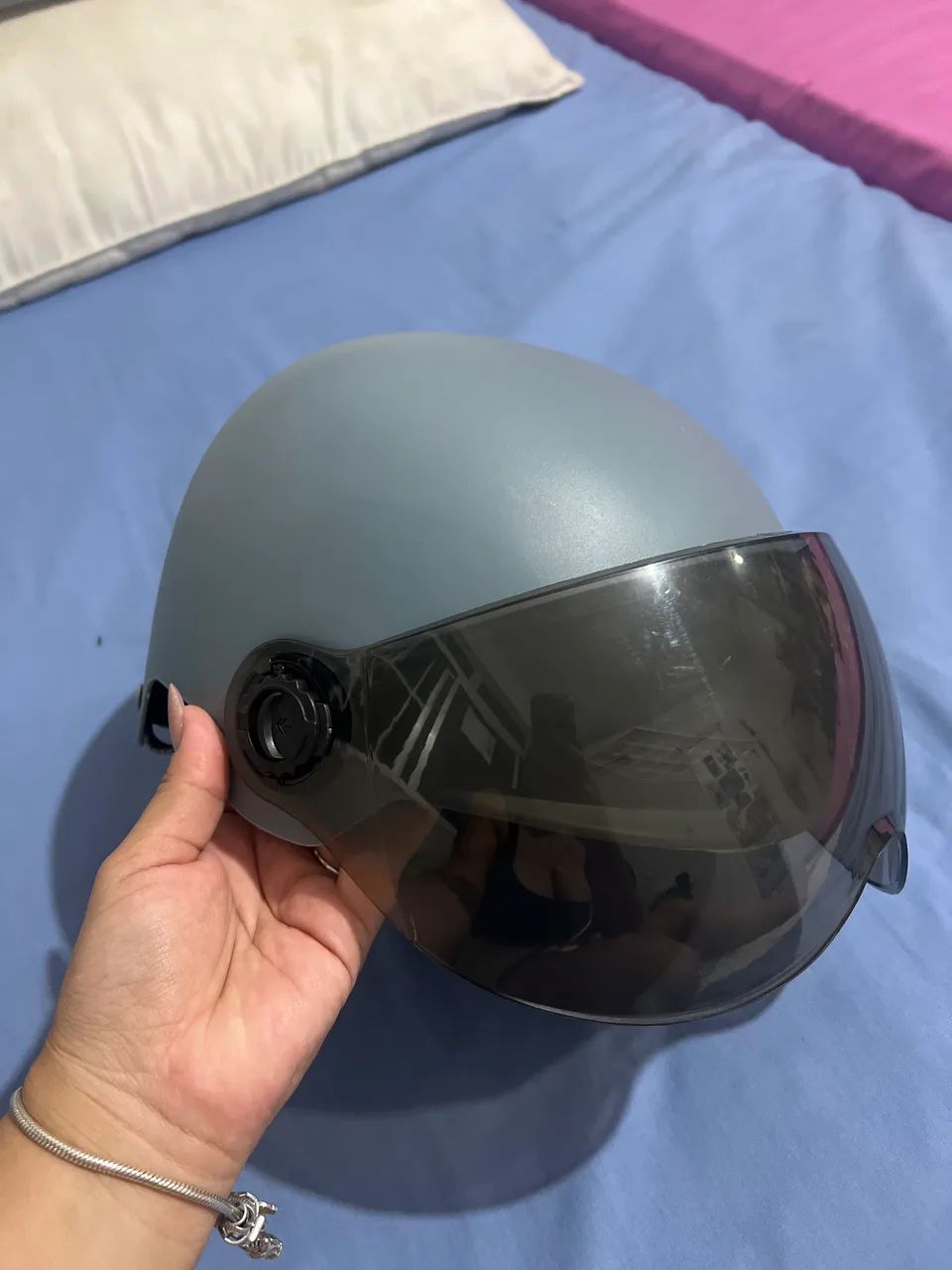 Capacete para moto elétrica 