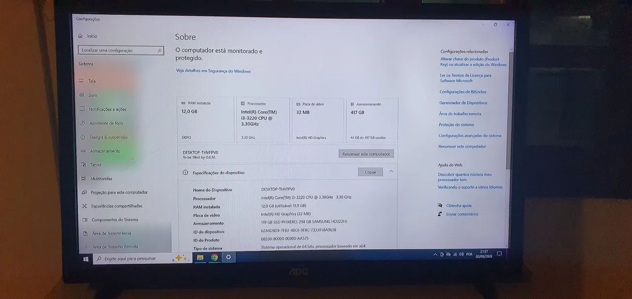 Computador completo pronto para uso (PEÇAS DE ESTOQUE) - Foto 5