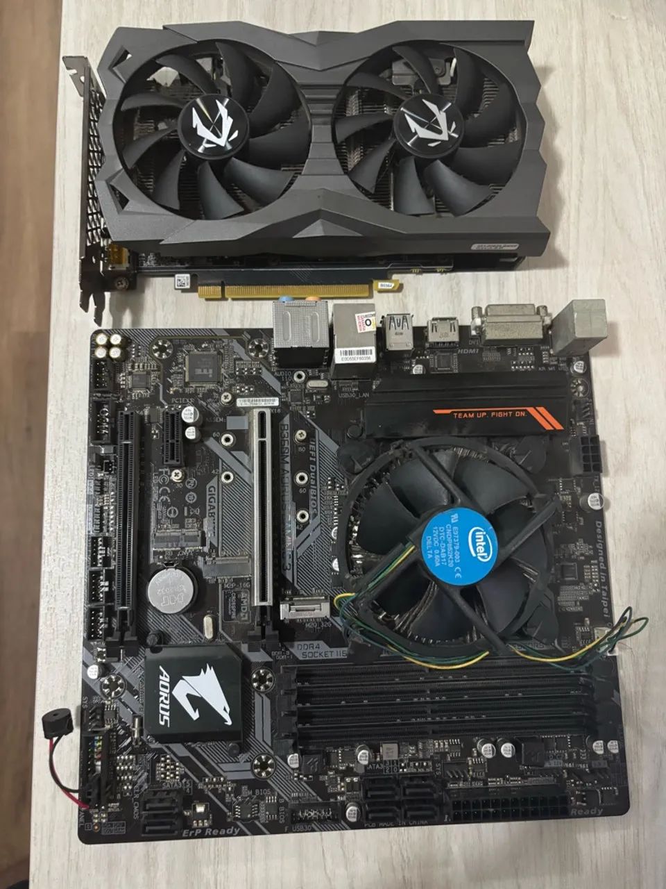 Placa de video rtx 2060 6gb + placa mãe e processador