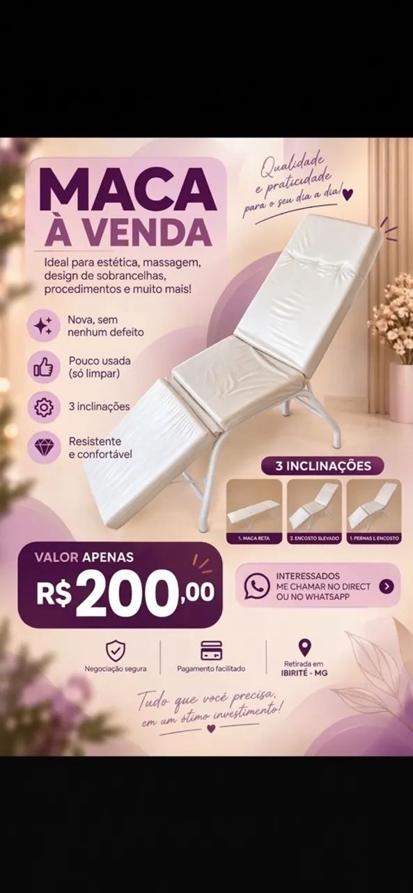 Maca 3 inclinações 