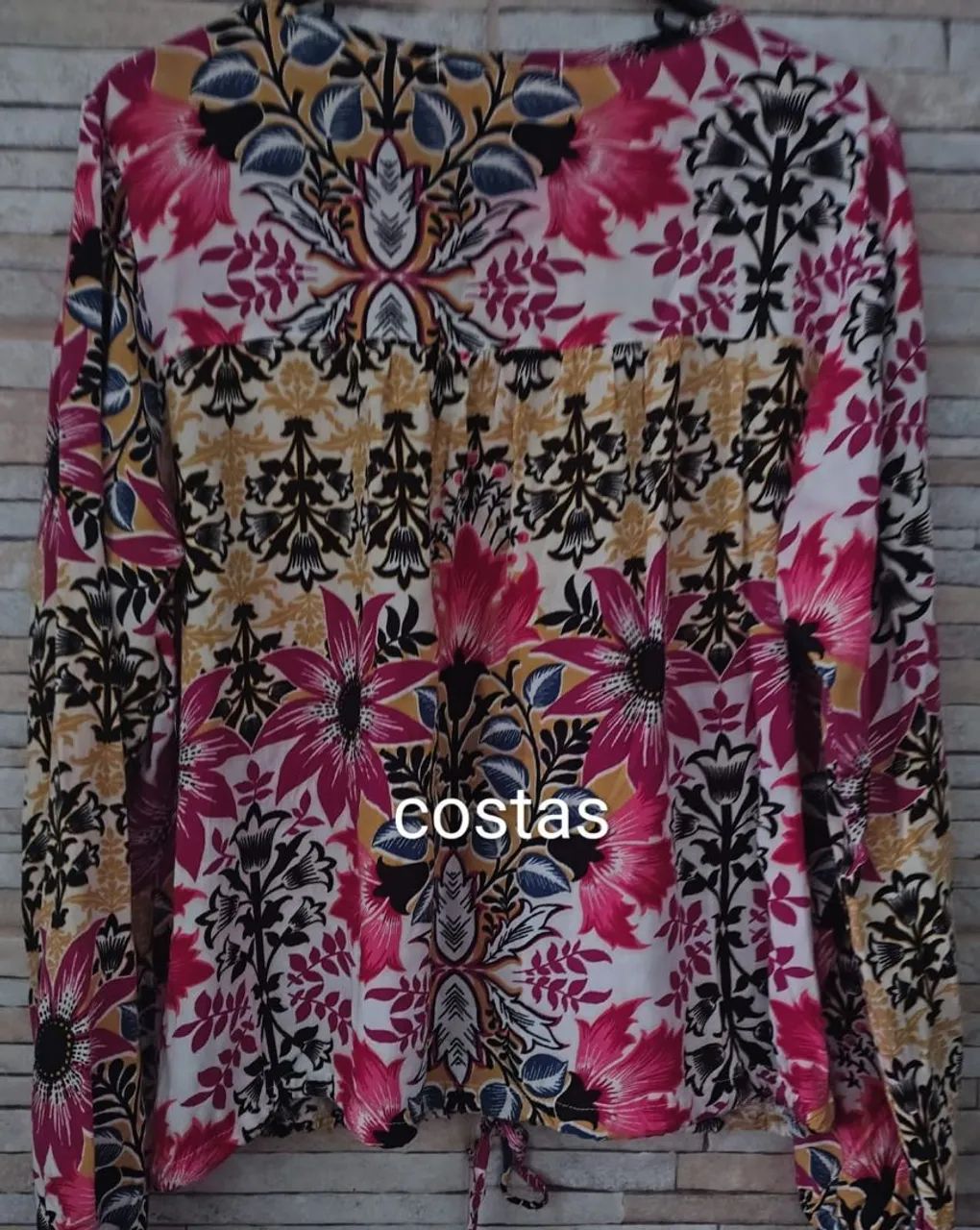 Blusa de Tecido Estampado - Foto 2