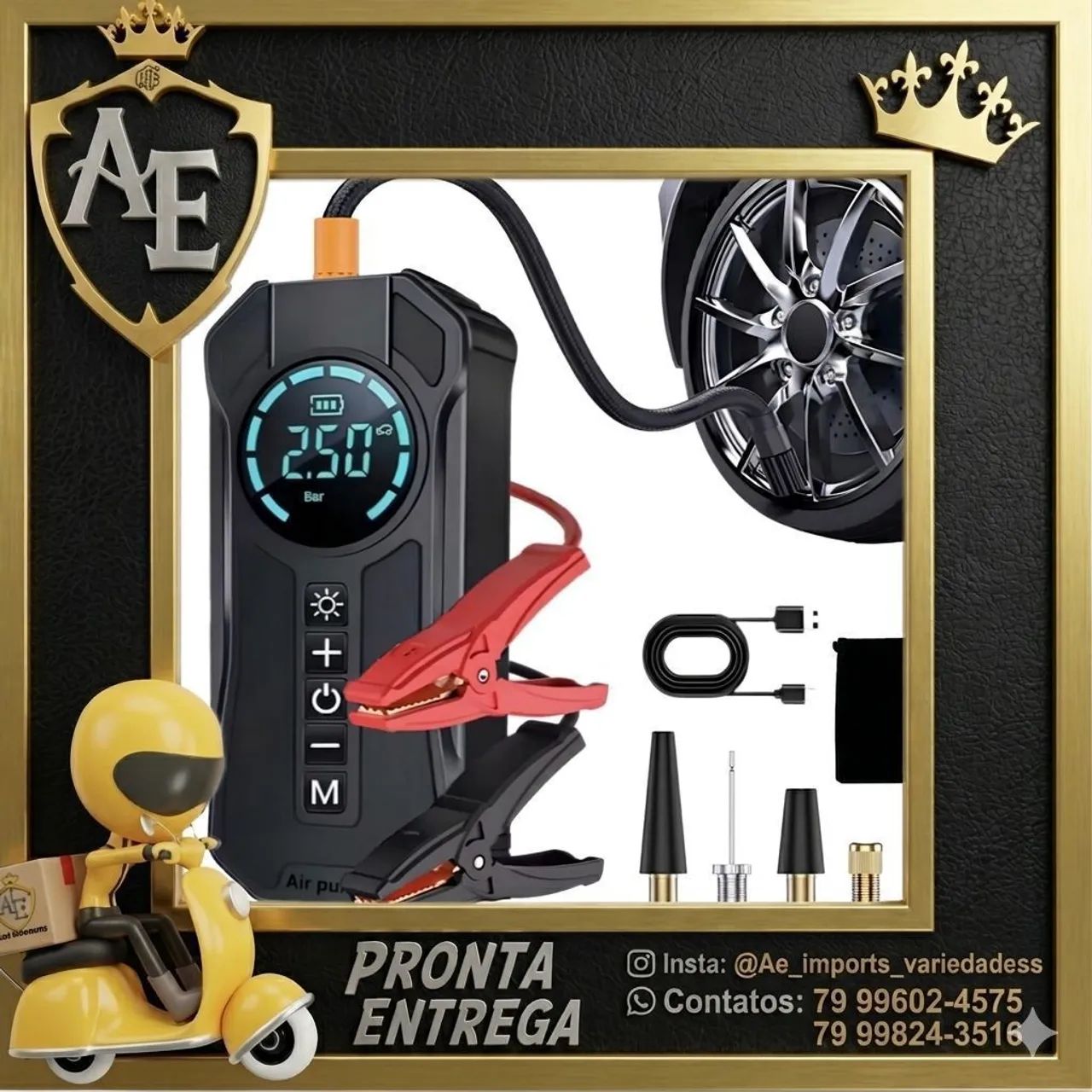 Compressor de Ar + Auxiliar de partida