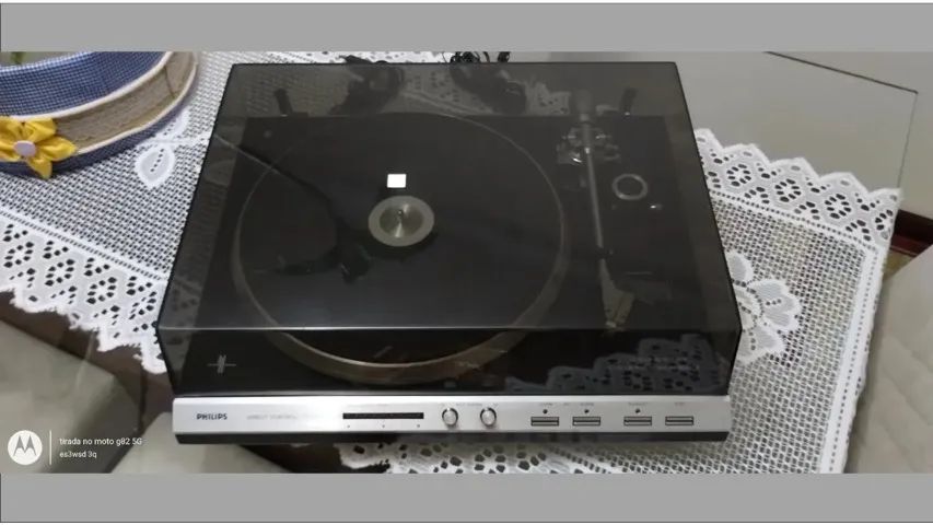 Toca Discos Philips Af829 Capsula Original Agulha Nova Vídeo - Foto 3