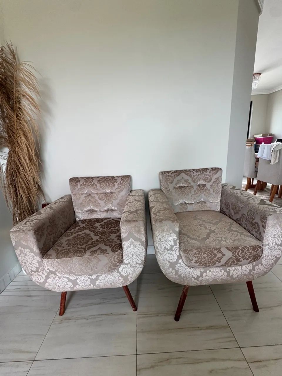 Poltronas de veludo, em perfeito estado  - Foto 2