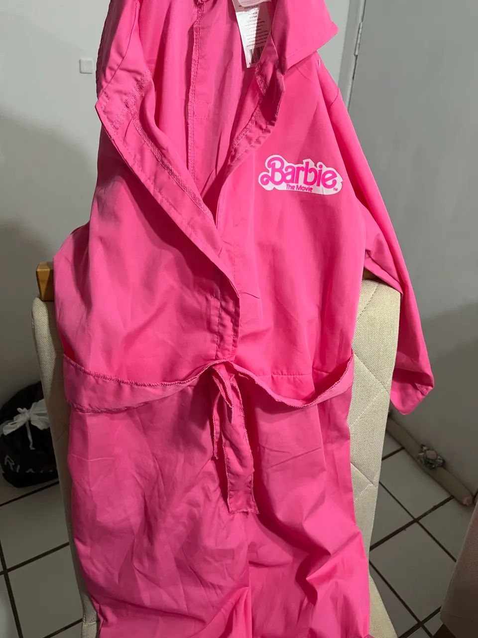 Macacão rosa Barbie TAM 10/12 EUA 