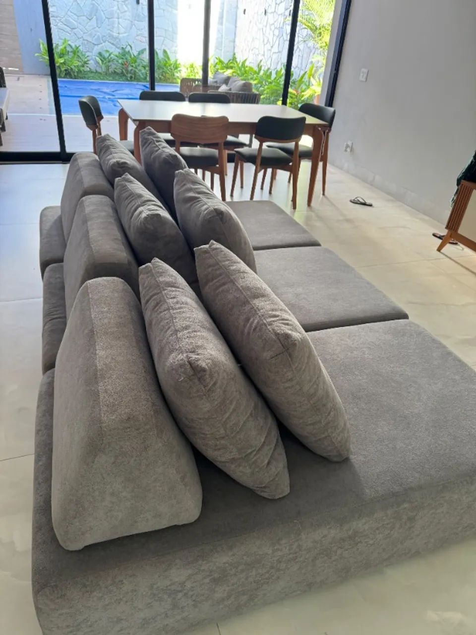 Sofá Modular Tulum Cinza - Foto 5