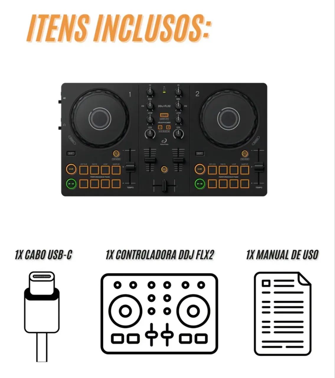 VENDO CONTROLADORA DDJLFX2 PRATICAMENTE NOVA! - Foto 3