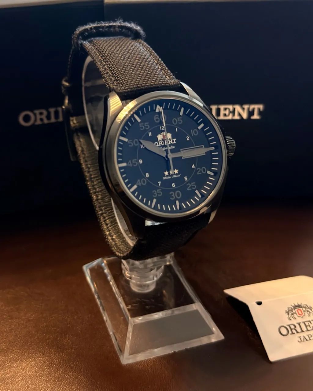 Orient tres estrelas field black  - Foto 2
