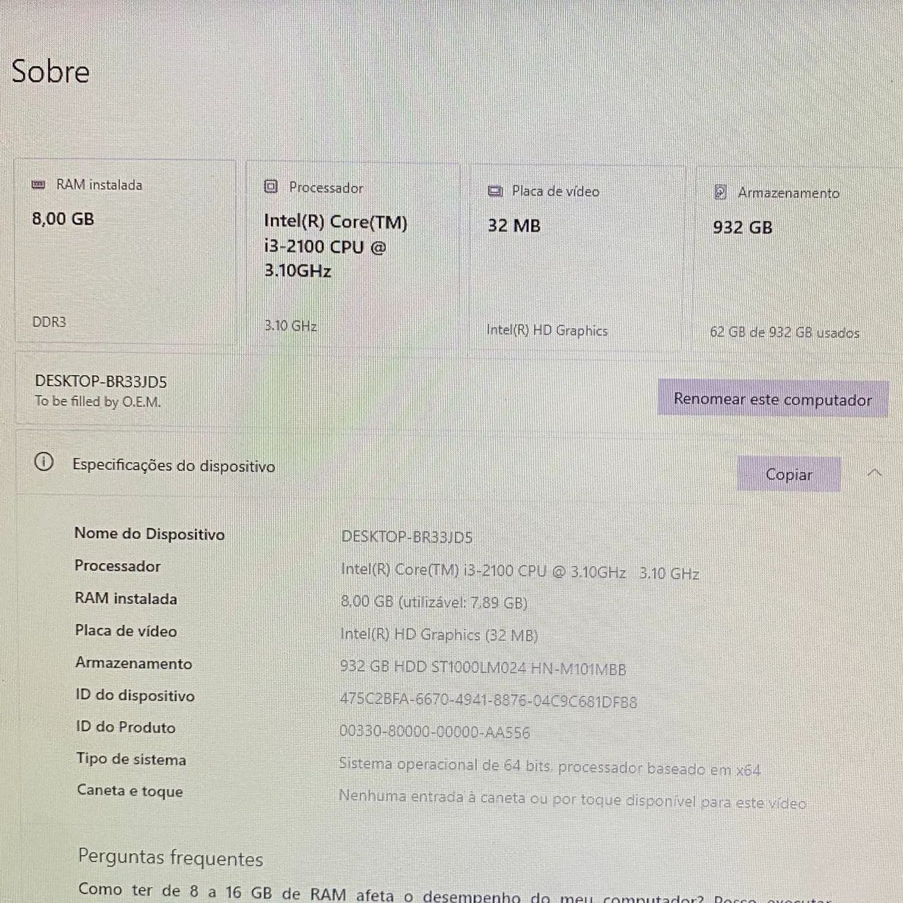 Computador Completo i3 - SEMINOVO - Foto 3