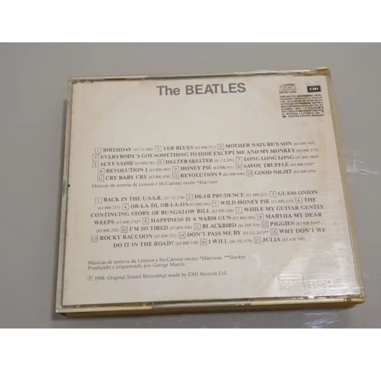 Cd Beatles álbum branco 64962190261890123
