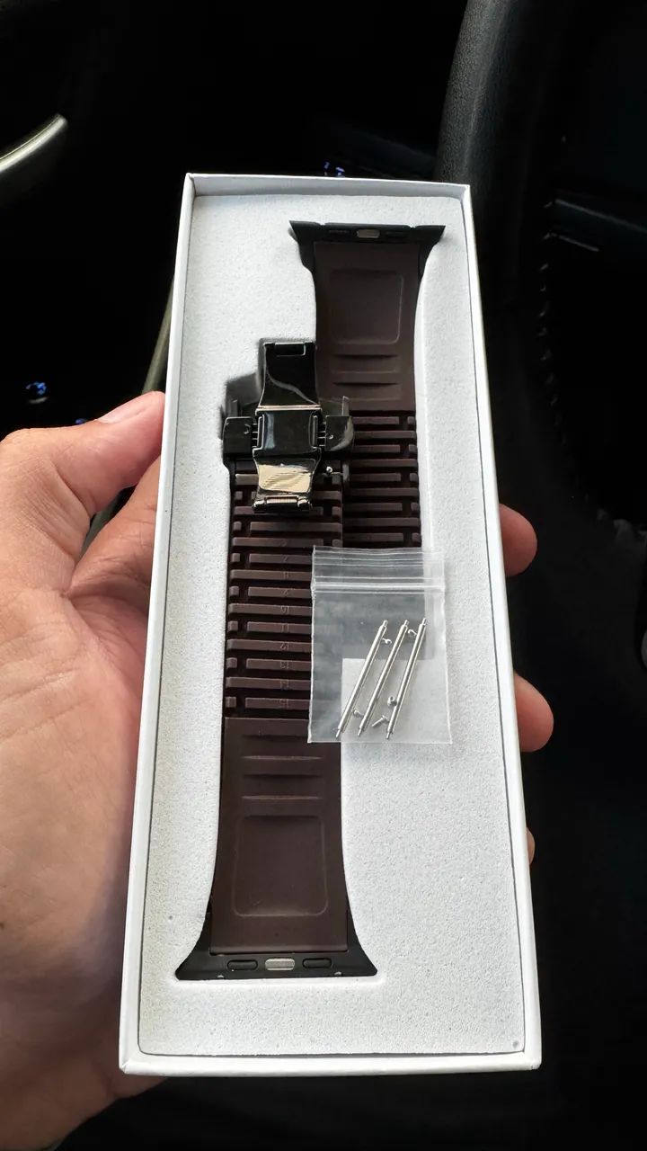 Pulseira original Apple Watch Ultra 49mm 1, 2 e 3 Marrom 
