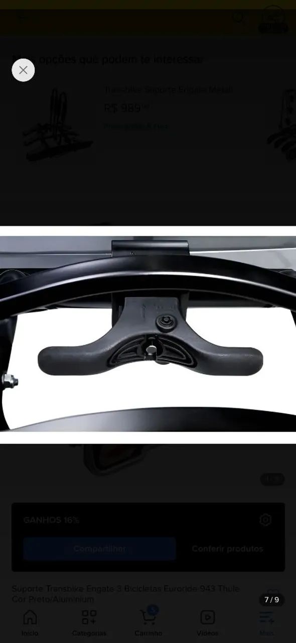 Suporte Transkike de engate THULE para 3 bikes - Foto 6