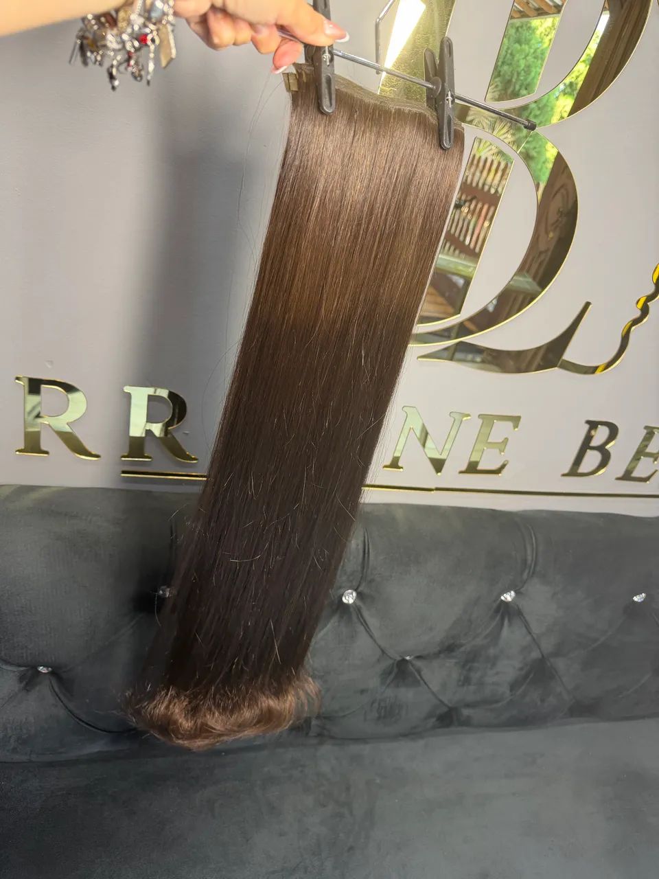 Cabelo humano 80 ctm Brasileiro  - Foto 2