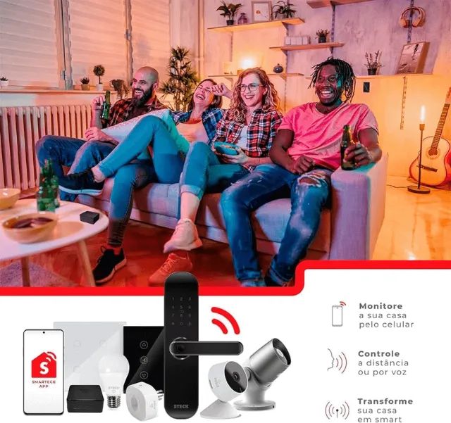 câmera inteligente steck wifi #nova - Foto 4