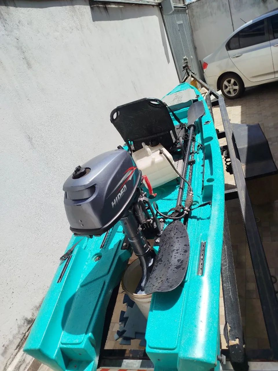Caiaque Flecha + motor Hidea 5hp - Foto 4