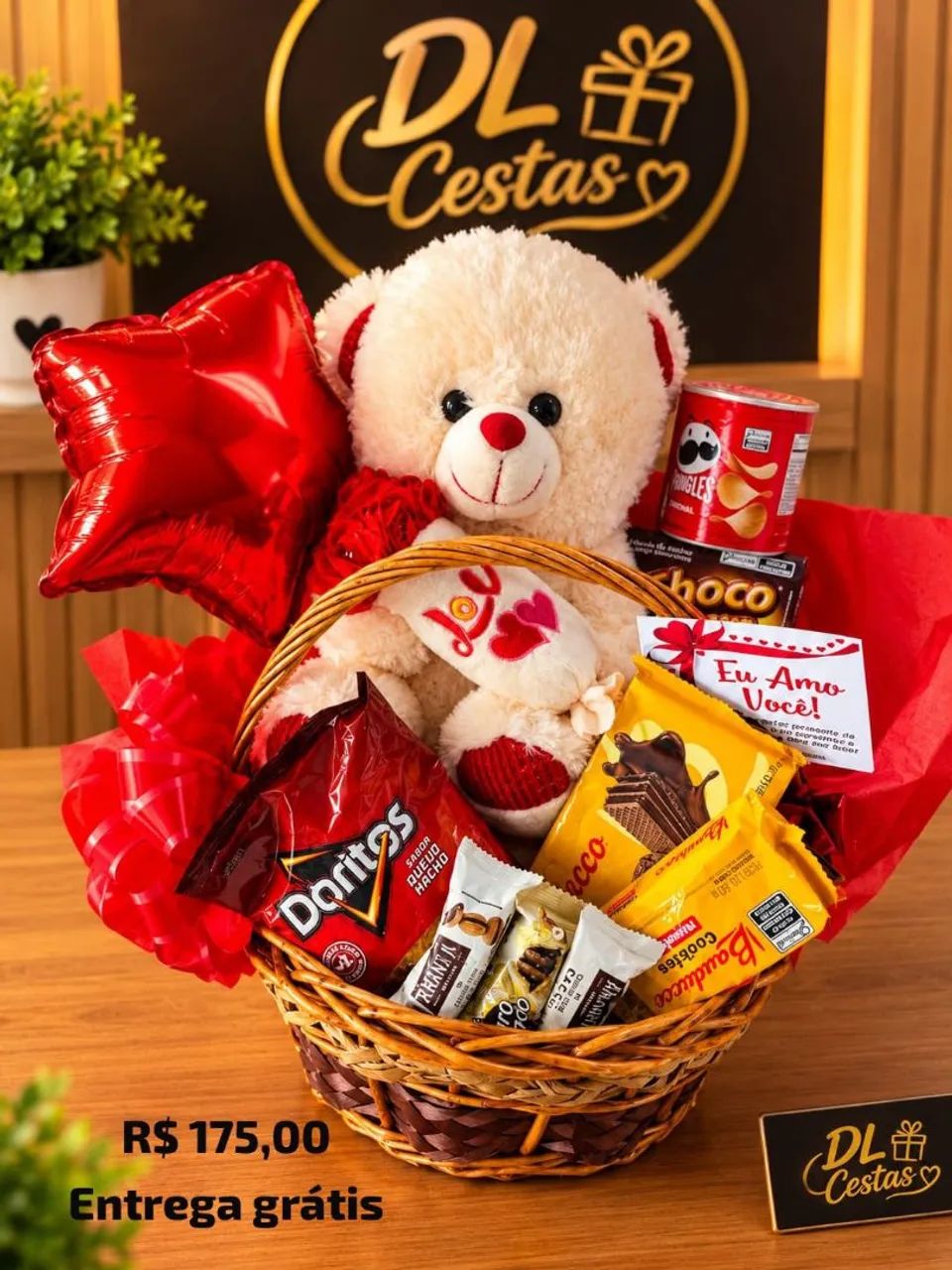 Cestas de chocolate com urso Presente 