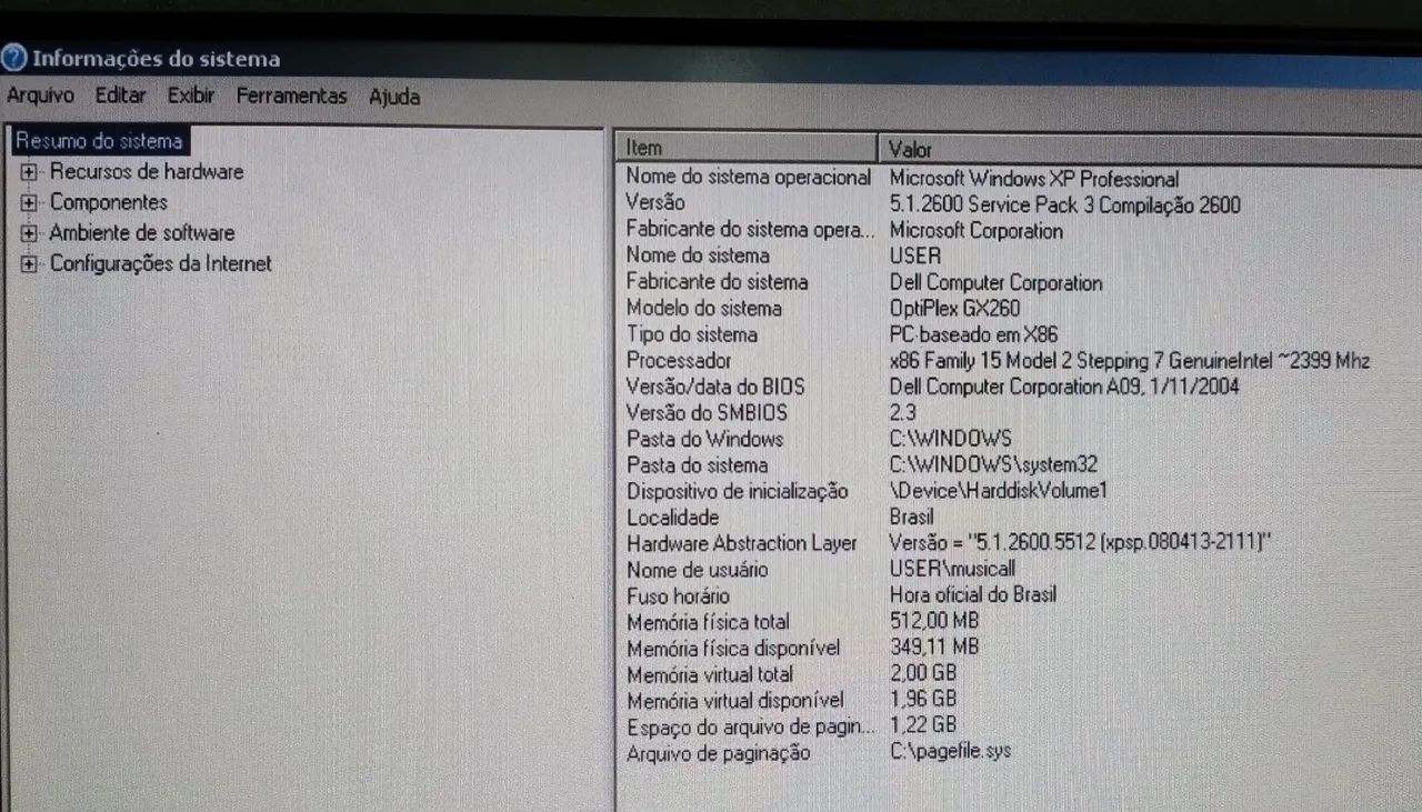 COMPUTADOR PENTIUM 4 - DELL OPTIPLEX GX260 - WINDOWS XP - SÓ CPU/GABINETE - Foto 4