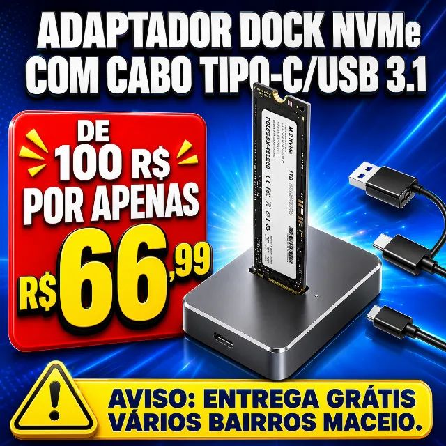 ADAPTADOR DOCK PARA SSD M.2 NVME