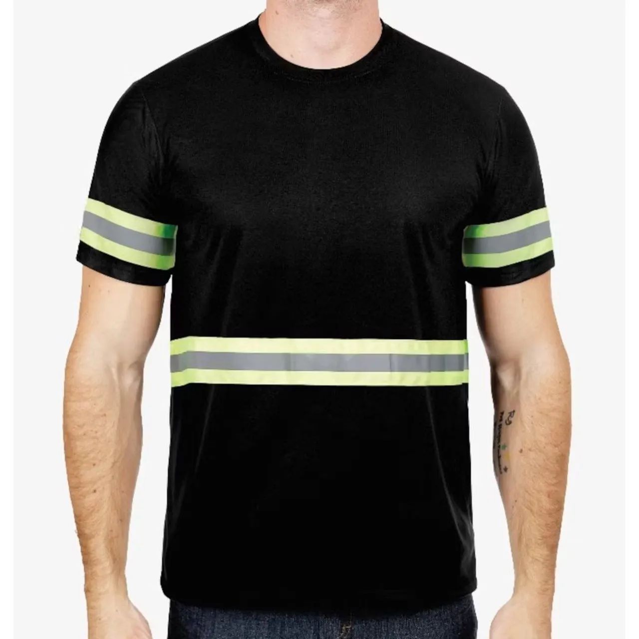 Uniforme Profissional - Camiseta faixa refletiva - Foto 2
