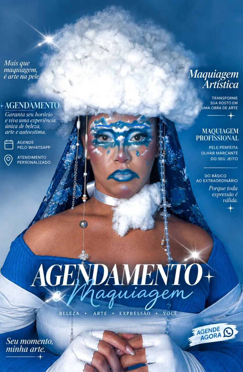 Maquiagens e tranças 