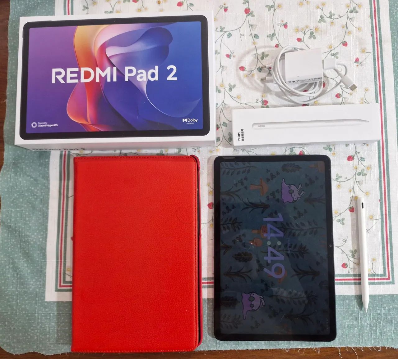 Tablet xiaomi redmi pad 2 com caneta original e acessórios 