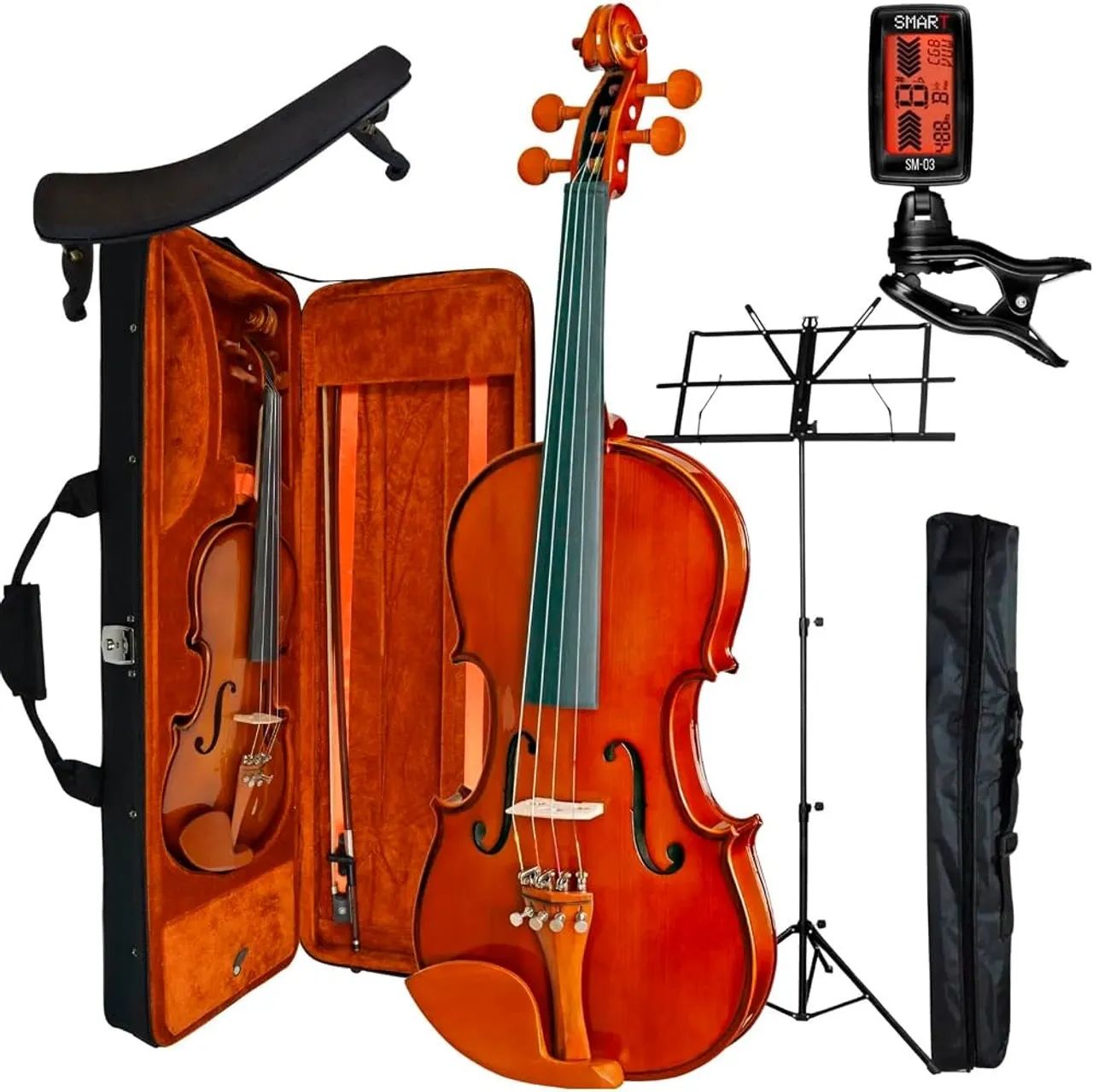KIT Violino Eagle 441 4/4 + Estojo   - Foto 5