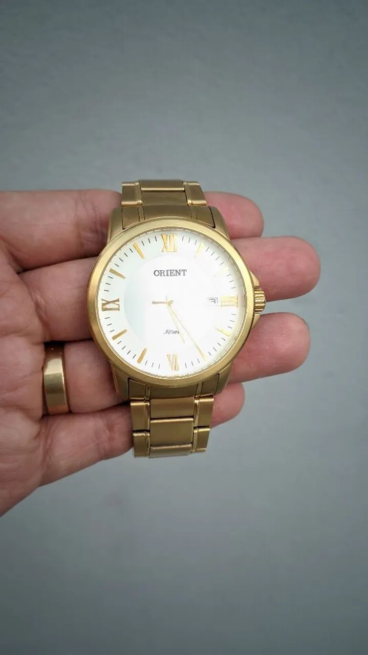 RELÓGIO ORIENT MASCULINO DOURADO - ESTILO CLÁSSICO