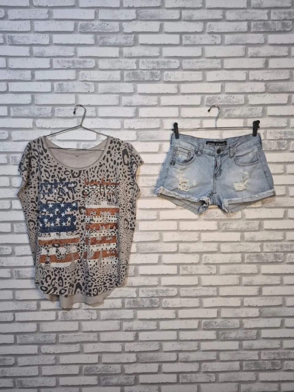 Camiseta e Short John John Destroyed, 36