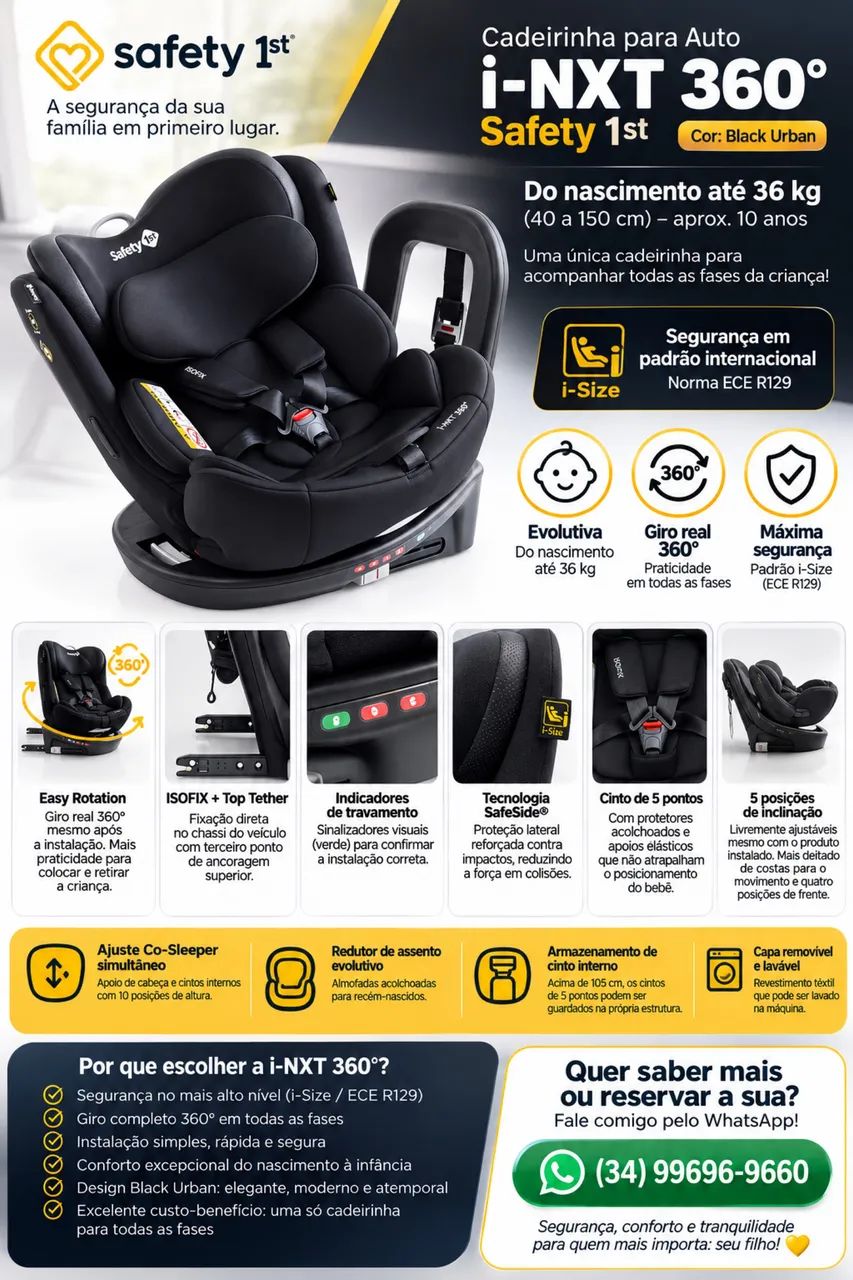 Cadeirinha para auto i-NXT 360° da Safety 1st - Foto 2