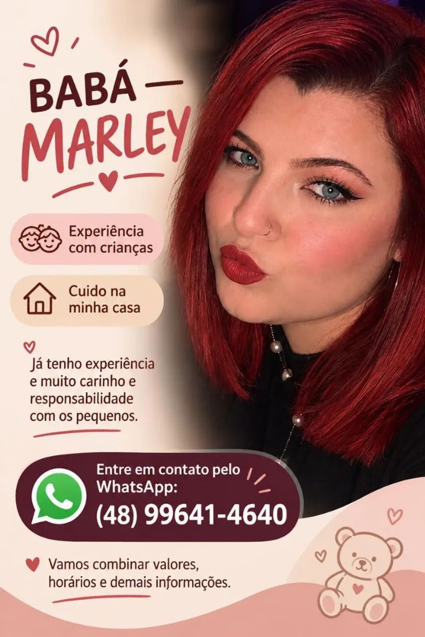 Precisando de babá é só me chamar 