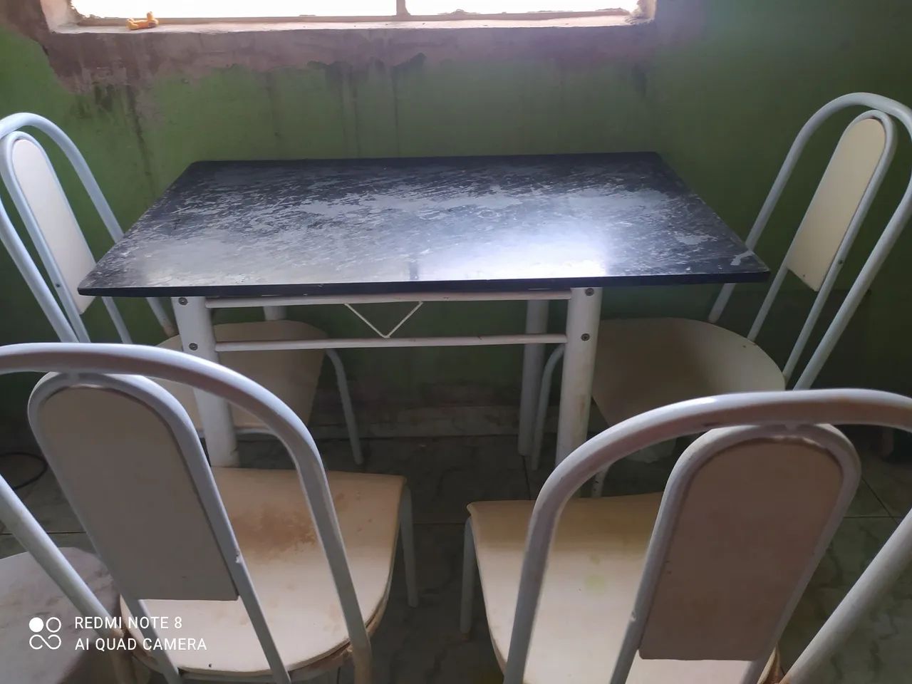 conjunto de mesa de mármore e três cadeiras - Foto 4