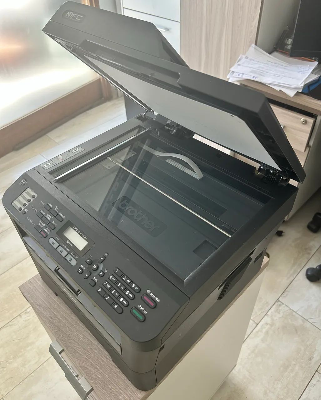 Impressora Multifuncional Laser Brother MFC-7460DN com Tede e Duplex (seminova) - Foto 5