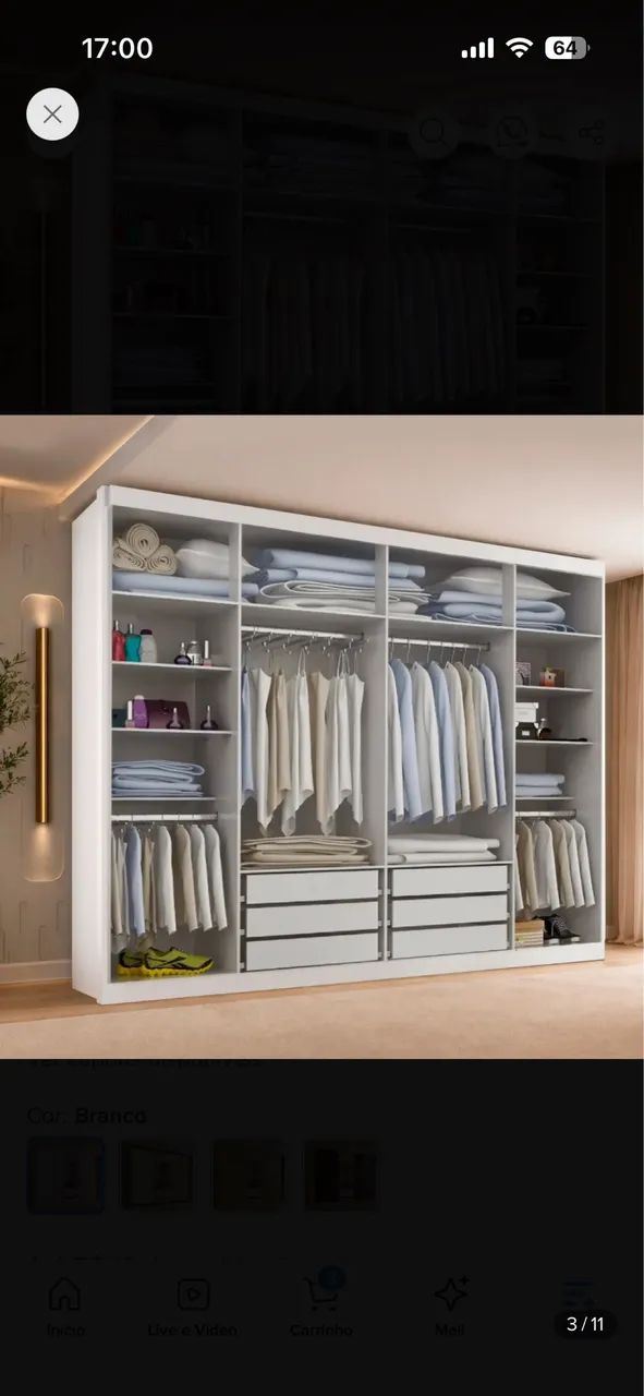 Guarda roupa com espelho  - Foto 3