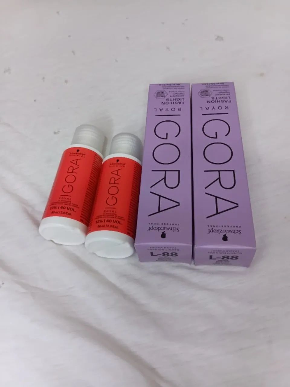 Kit 2 coloração igora L-88(2un)+Ox 40(2un)