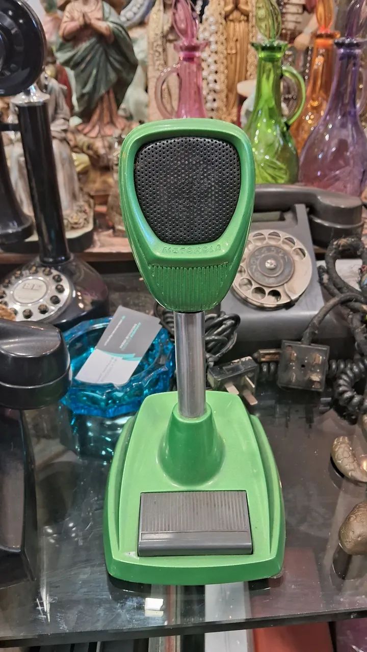 Microfone de Mesa da Marca Motorola  vendemos como decoração  - Foto 4