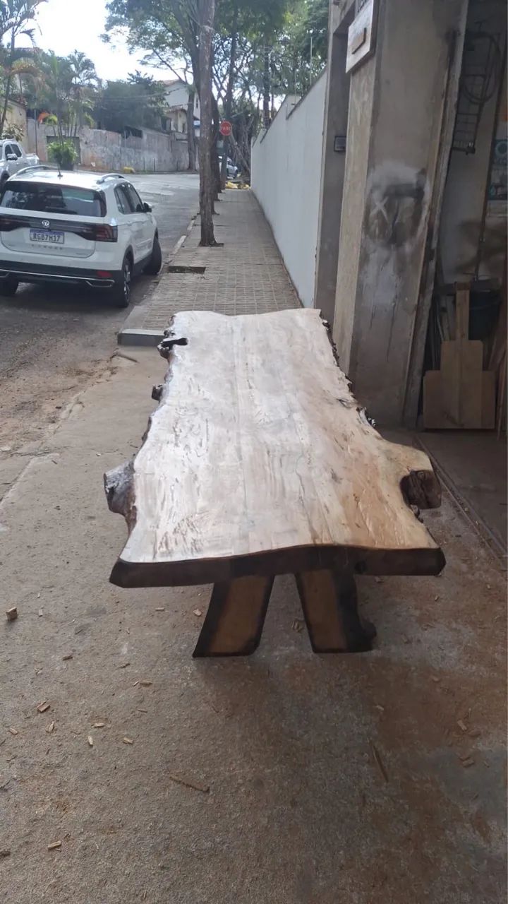 Vende - se mesa rústica de madeira  - Foto 4