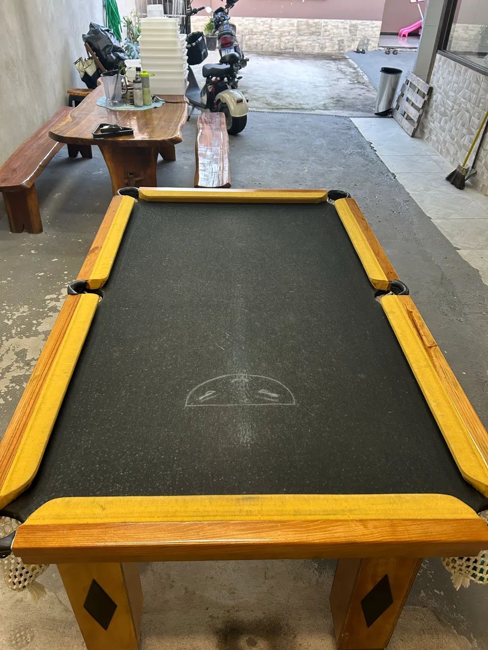 Troco a mesa de sinuca em outra de gaveta - Foto 4