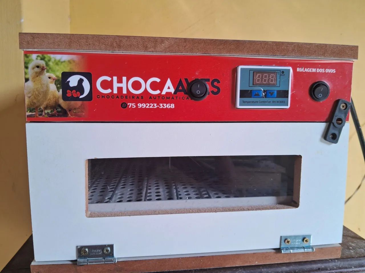 Disponível chocadeira automática para 70 ovos com ovoscopia  - Foto 3