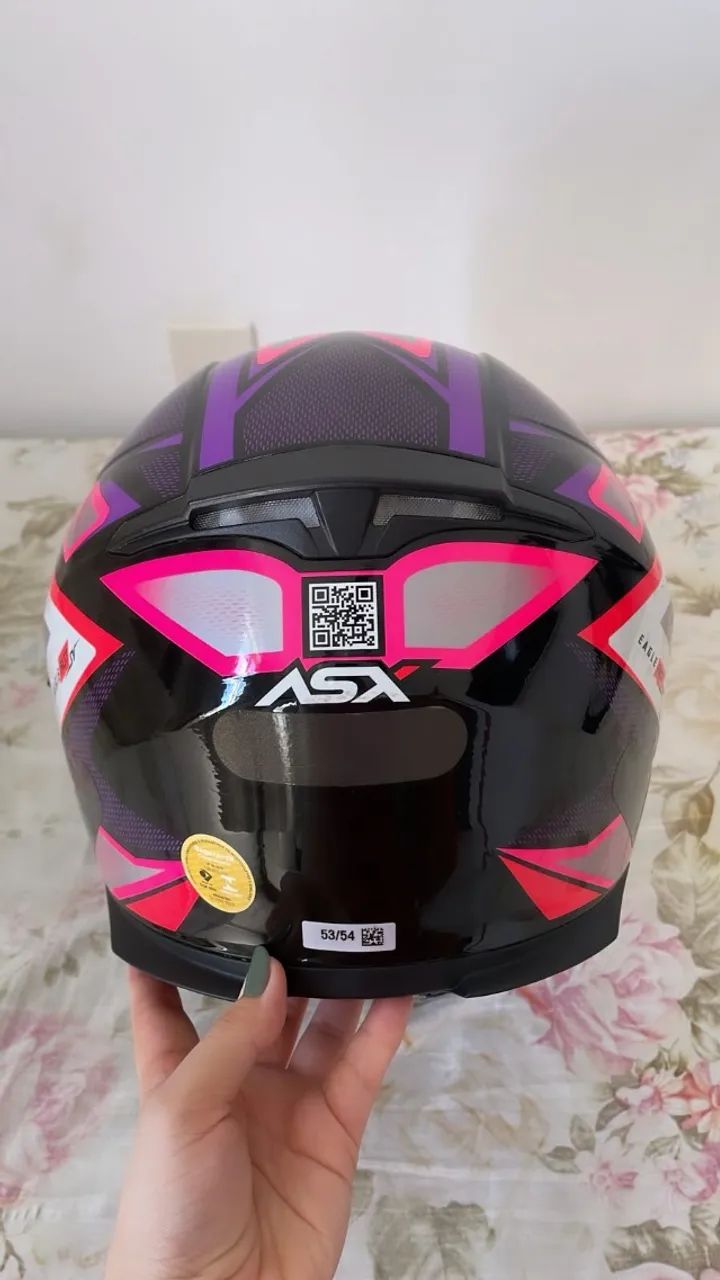 Capacete ASX feminino 53/54 - Foto 3