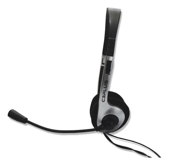 Fone com Microfone C3Plus PH-01SI Prata P2 Estéreo Over-Ear com Controle pode retirar no l - Foto 2
