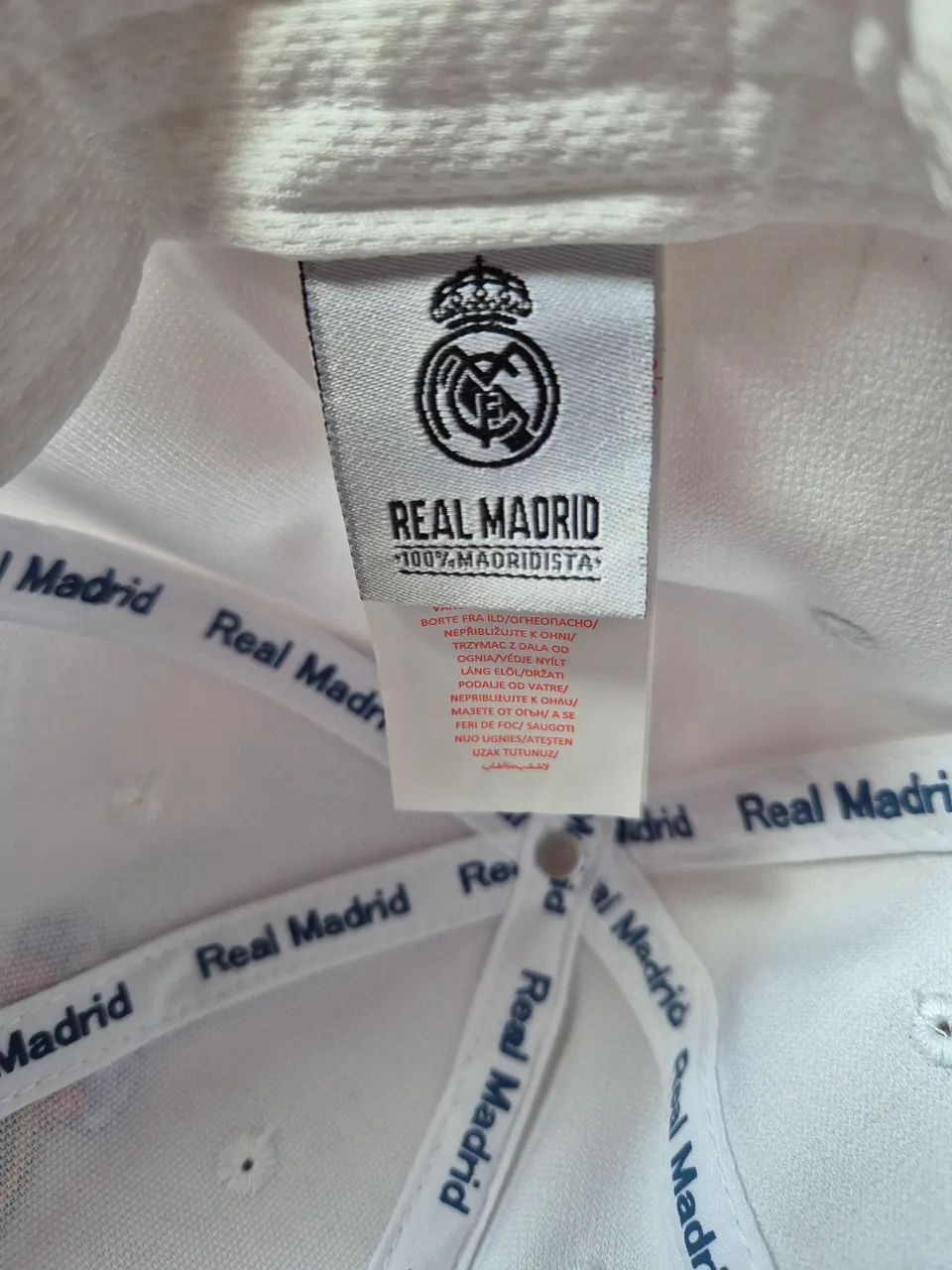 Boné original Real Madrid - branco, nunca usado - Foto 4