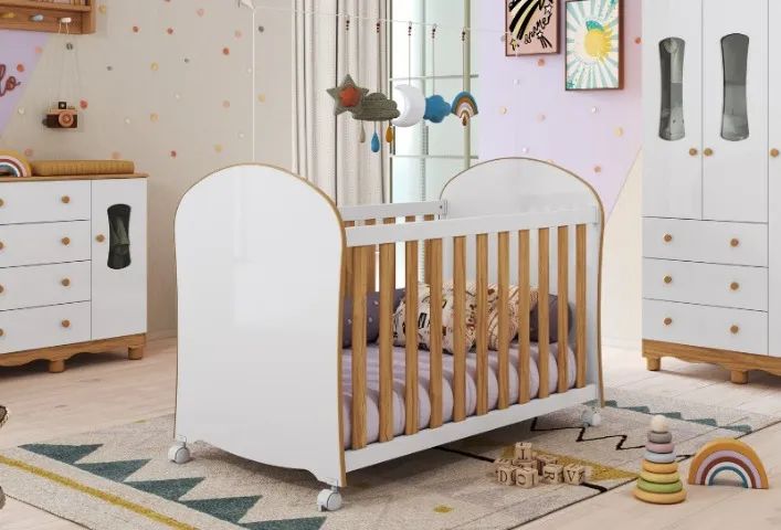 Berço Cama Smim Americano, 100% MDF - Praia Moveis