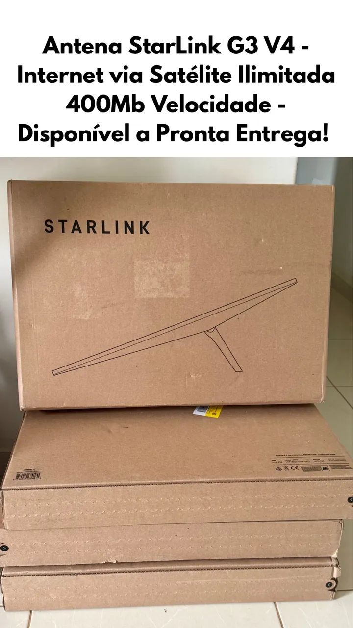Antena Starlink Gen 3 Standard Nova Lacrada - Foto 5