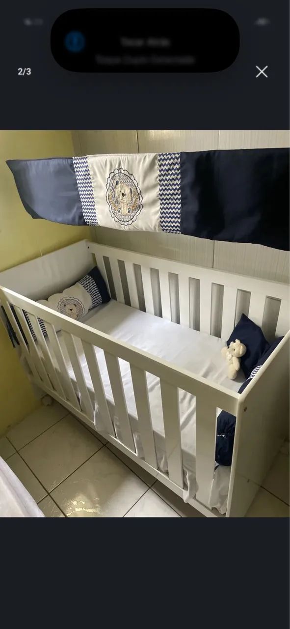 BERÇO COM COLCHÃO 