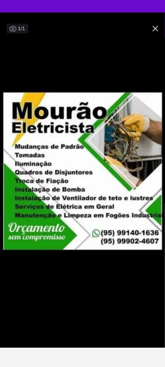 Eletricista Predial e residencial 