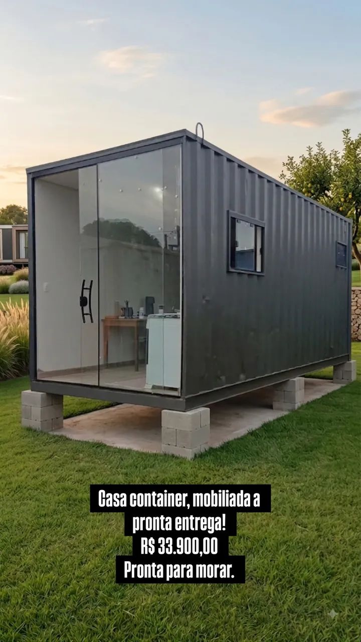 Casa Container mobiliada 