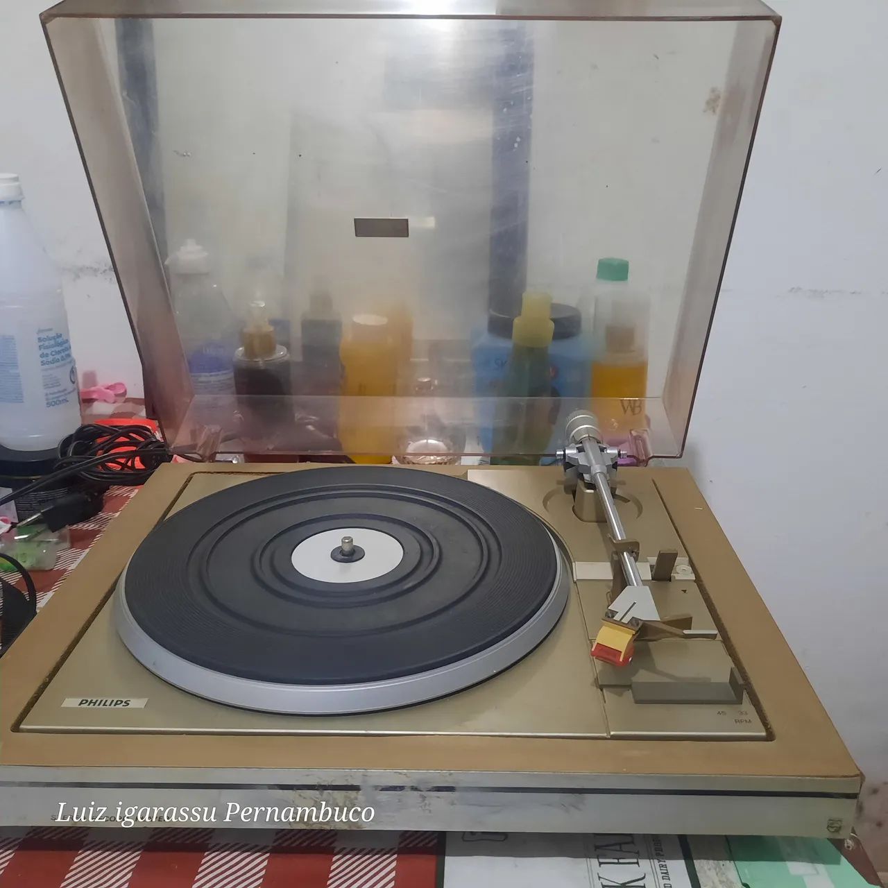 Toca disco Philips com agulha  - Foto 3