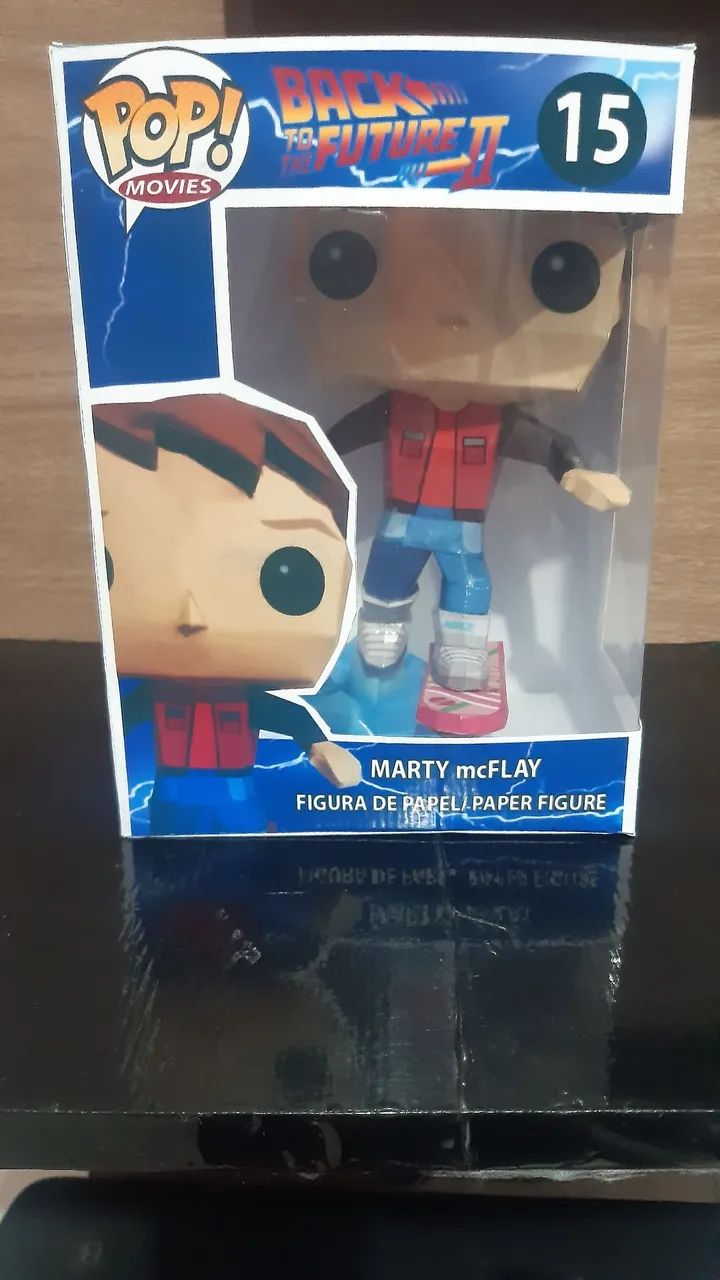 Boneco Funko Marty McFly papercraft 